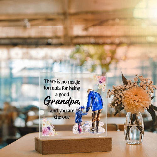 For My Grandpa — Light-Up Acrylic Keepsake Plaque