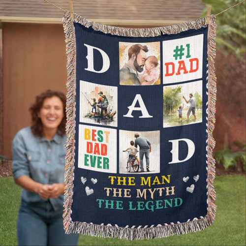 Best Dad Ever — Heirloom Woven Blanket