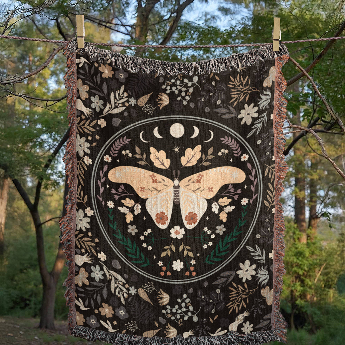 Bohemian Butterfly — Heirloom Woven Blanket