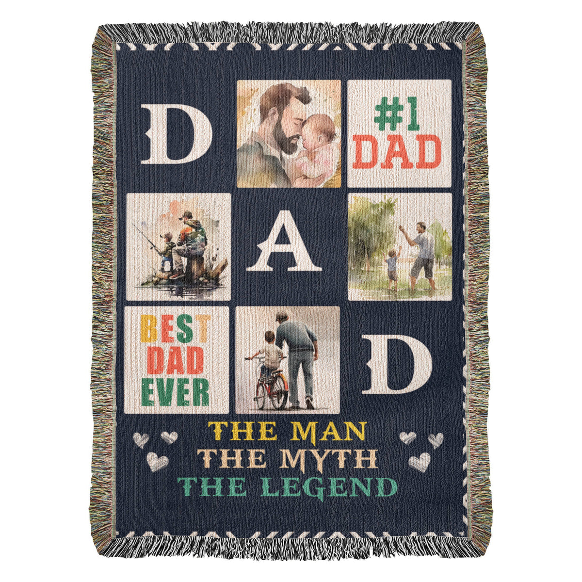 Best Dad Ever — Heirloom Woven Blanket