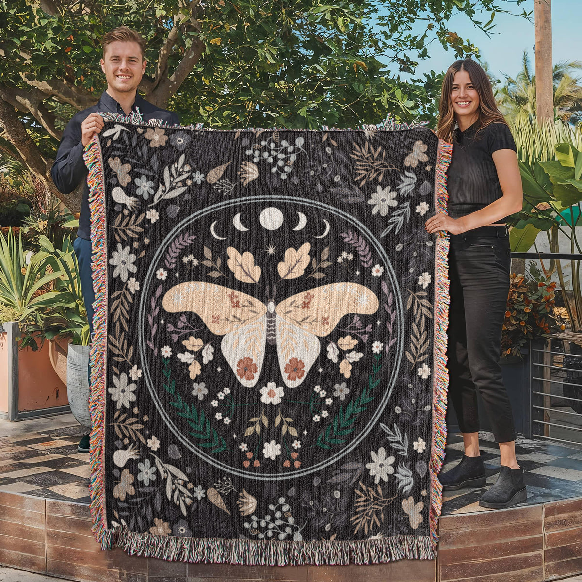 Bohemian Butterfly — Heirloom Woven Blanket