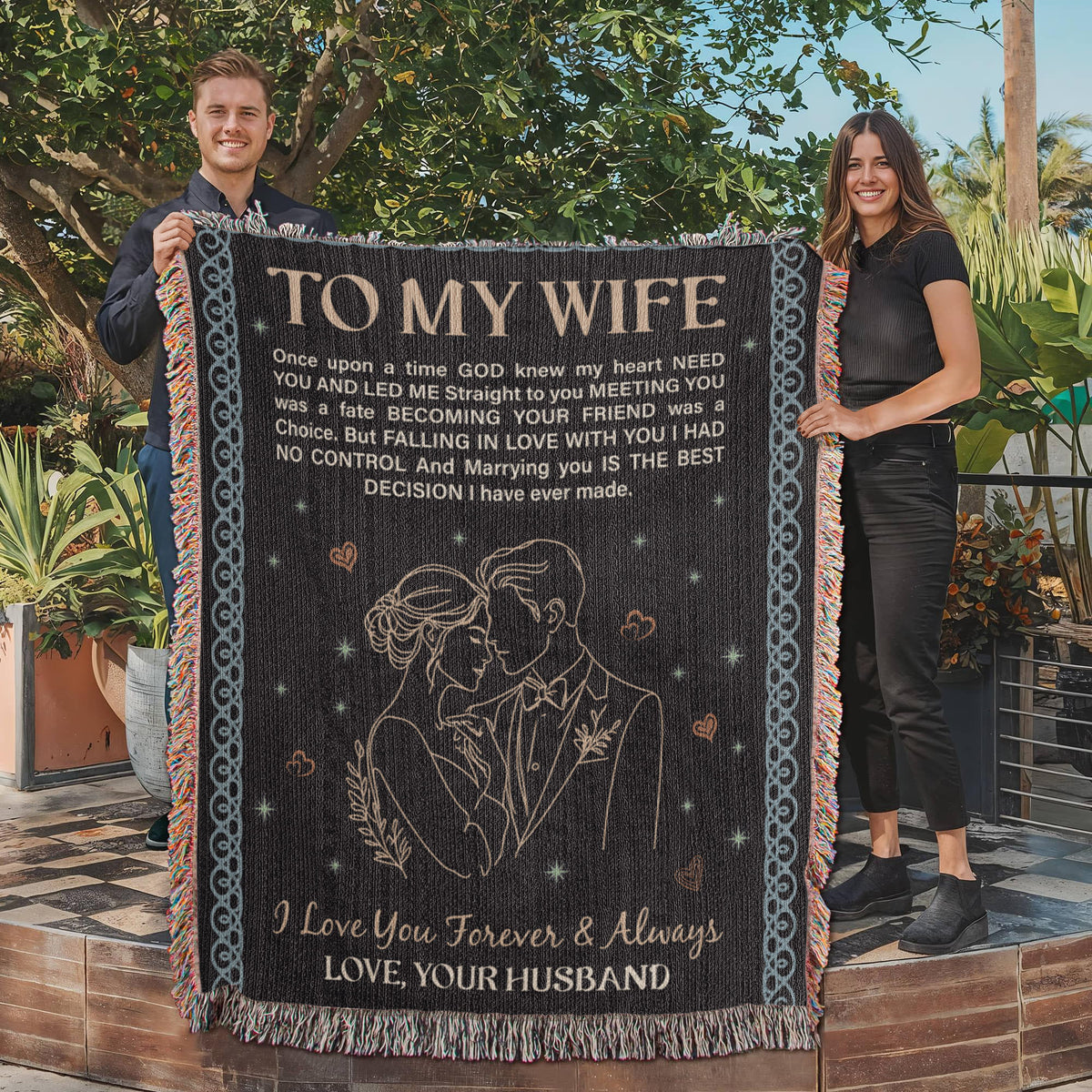 To My Wife — Heirloom Woven Blanket