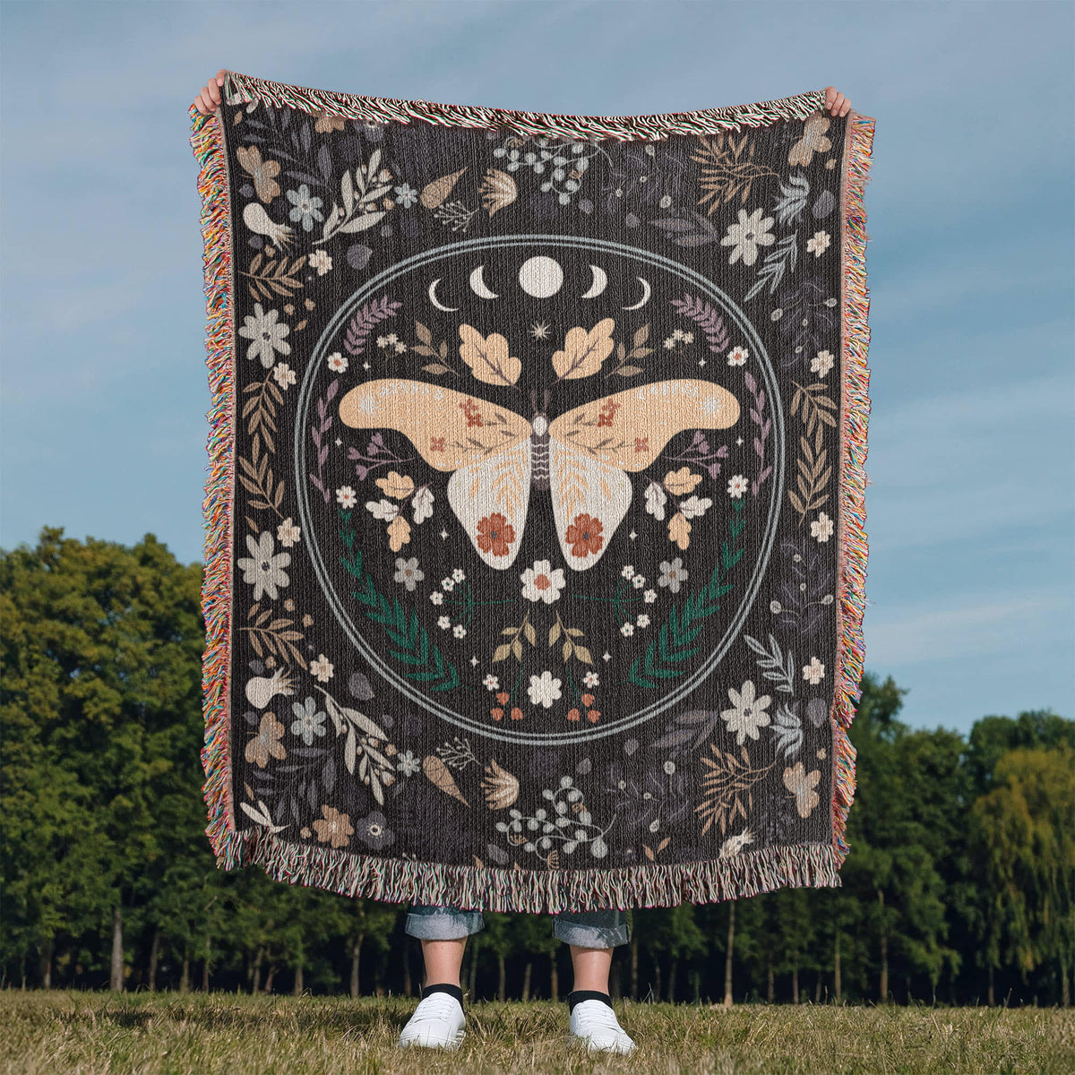 Bohemian Butterfly — Heirloom Woven Blanket