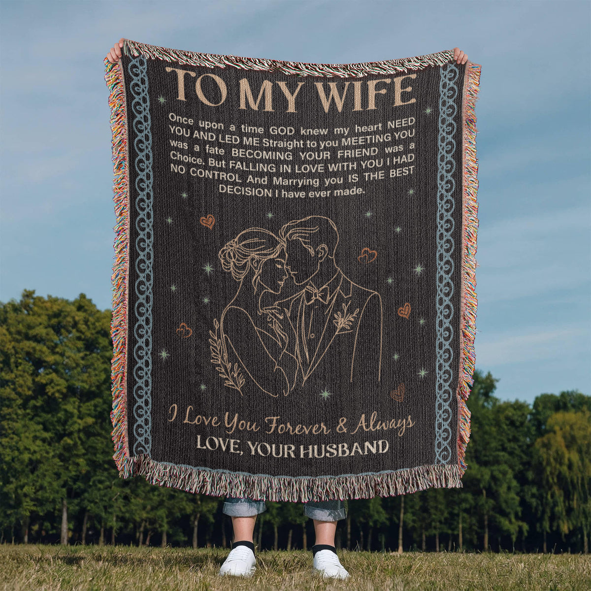 To My Wife — Heirloom Woven Blanket
