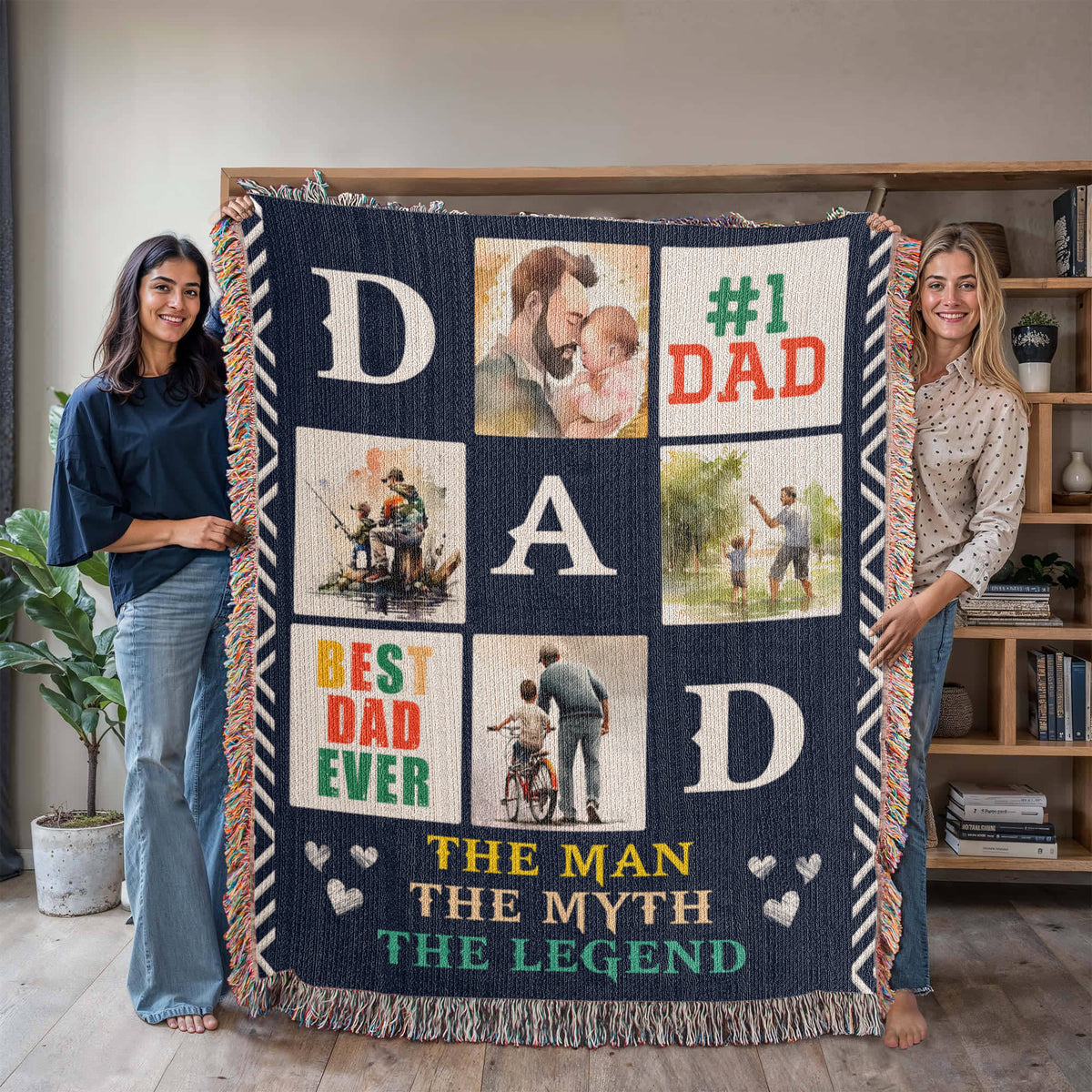 Best Dad Ever — Heirloom Woven Blanket