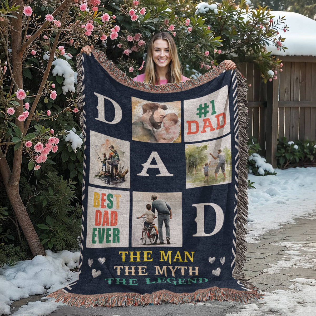 Best Dad Ever — Heirloom Woven Blanket