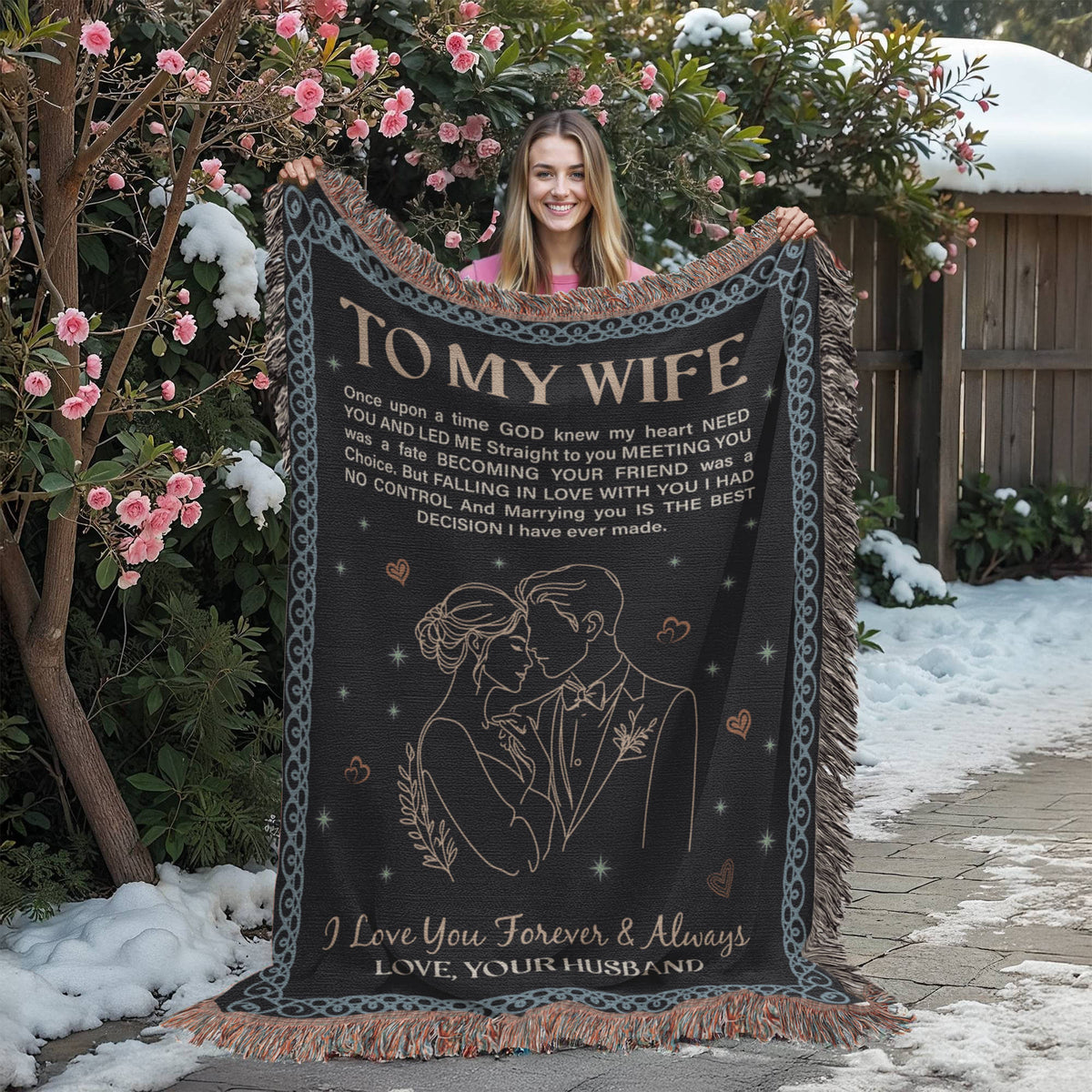 To My Wife — Heirloom Woven Blanket